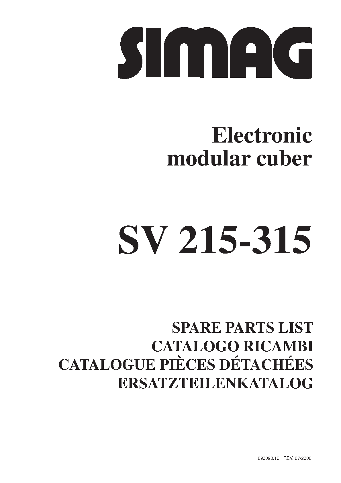 SIMAG SV215 / SV315 (2006)